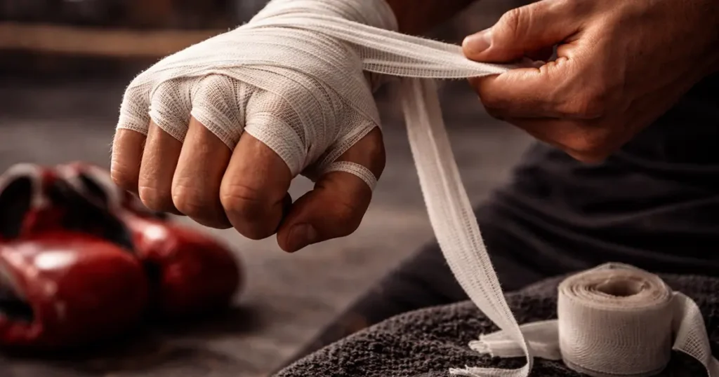 Cómo poner una venda en la mano para boxeo
