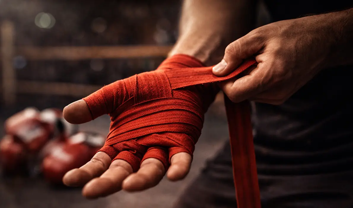 Cómo poner una venda en la mano para boxeo
